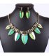 SET244 - Green Gothic Trendy Jewelry set 